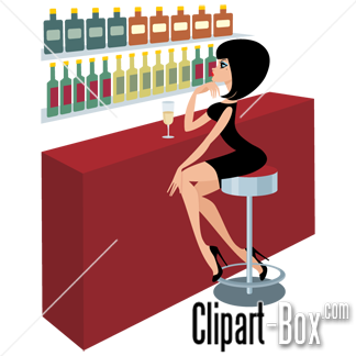 Related Girl In Bar Cliparts