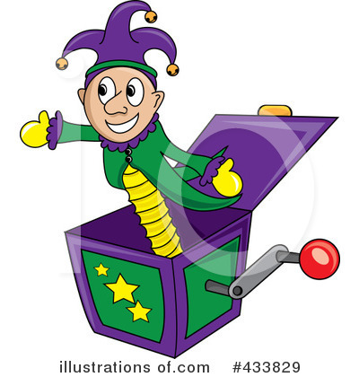 Royalty Free  Rf  Jack In The Box Clipart Illustration By Pams Clipart