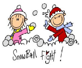 Snowball Fight Clip Art Book Covers