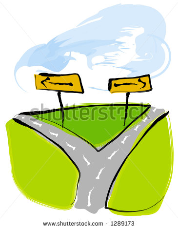 Two Roads Clipart