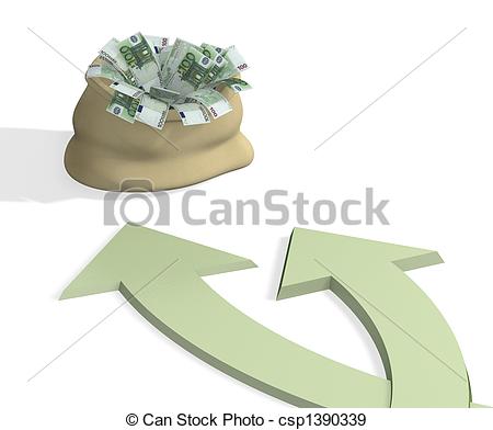 Two Roads To Wealth Csp1390339   Search Vector Clipart Drawings