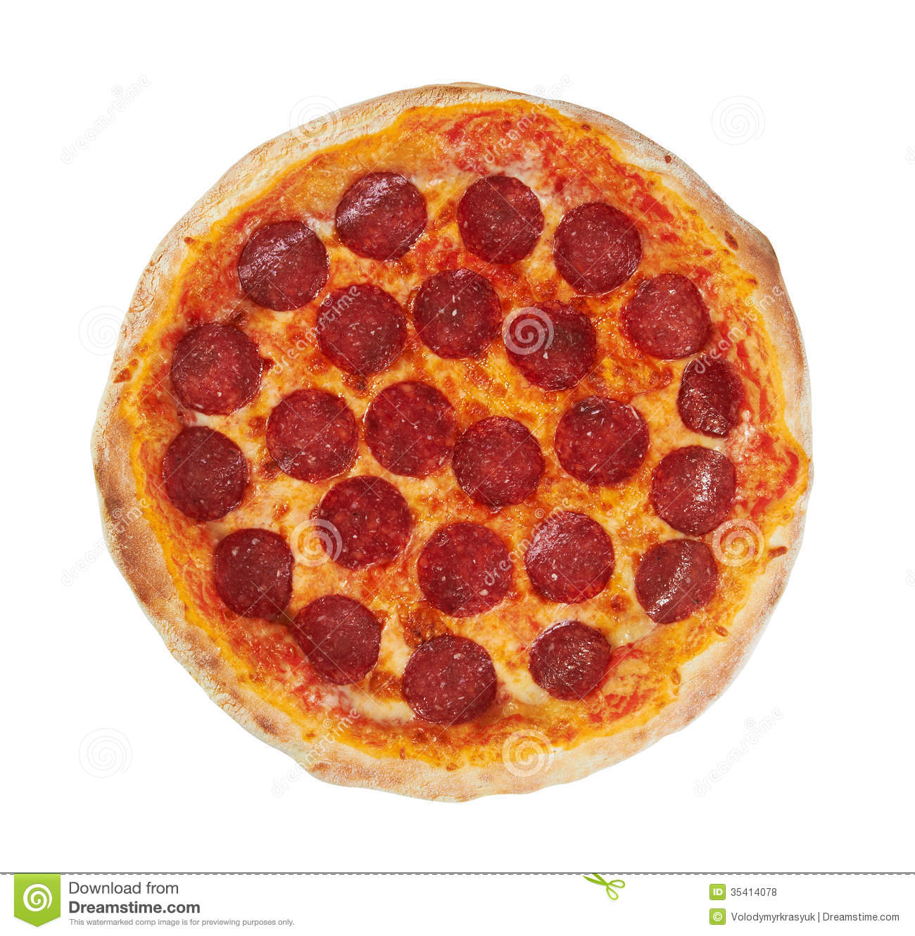 Whole Pizza Clipart Pepperoni Pizza From The Top
