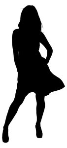     15 Dress Female Girl Model People Pose Silhouette Woman Women
