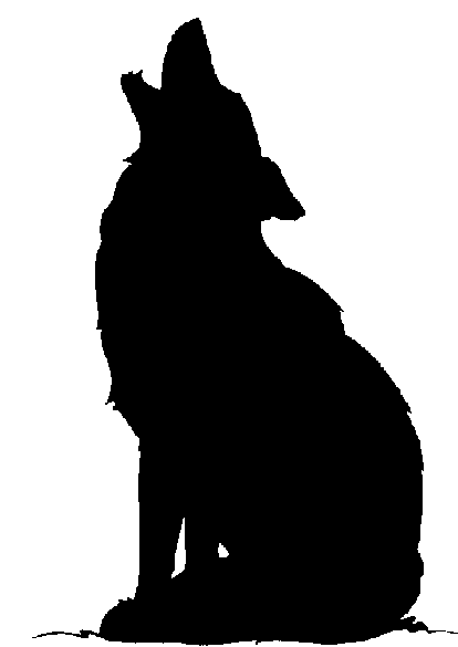 24 Howling Coyote Silhouette   Free Cliparts That You Can Download To