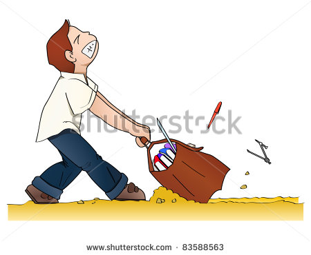 Back To School With The Heavy Bag Stock Vector Illustration 83588563