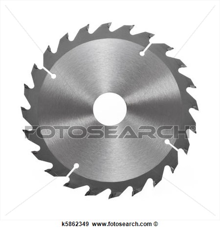 Circular Saw Blade For Wood Isolated On White View Large Photo Image