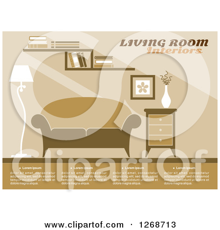 Clipart Black And White Modern Furniture   Royalty Free Vector