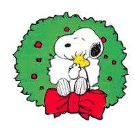 Decoration Of Christmas Tree Cute Christmas Snoopy In Wreath Photo