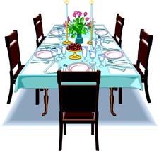 Dinner Table Setting Clipart   Clipart Panda   Free Clipart Images