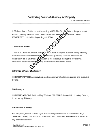 Example Contract Of General Power Of Attorney This Is Your Index Html