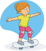 Free Sports   Skateboarding Clipart   Clip Art Pictures   Graphics