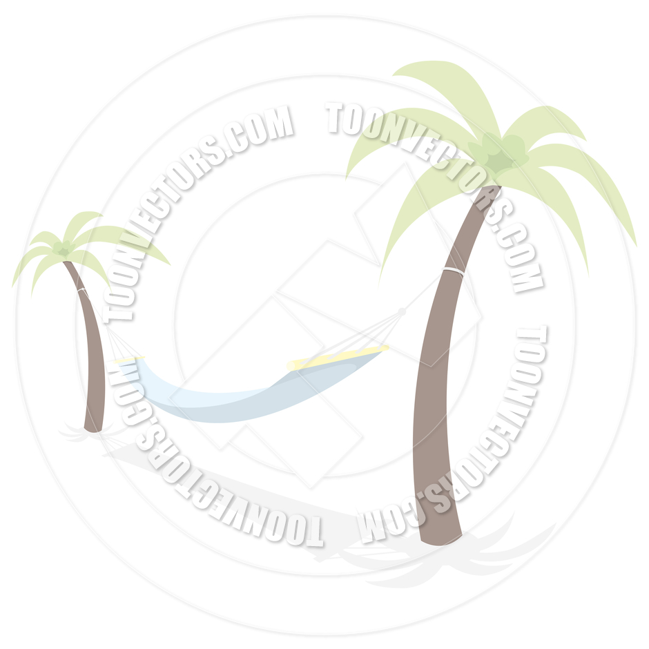 From Clip Art Illustration Of A Hammock Between Two Palm Trees Car