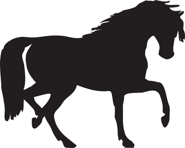 Horse Silhouette Clip Art At Clker Com   Vector Clip Art Online