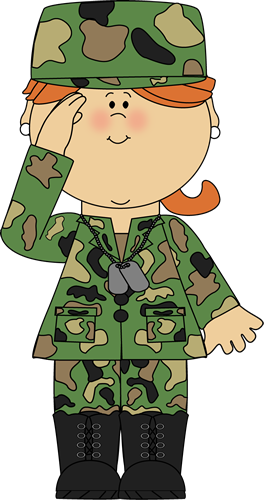 Military Girl Saluting Clip Art   Military Girl Saluting Image