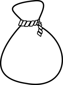 Money Bag Clip Art Black And White   Clipart Panda   Free Clipart