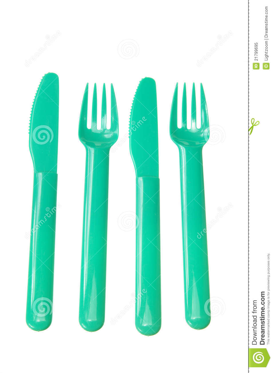 Plastic Fork And Knife Royalty Free Stock Photo   Image  21799695