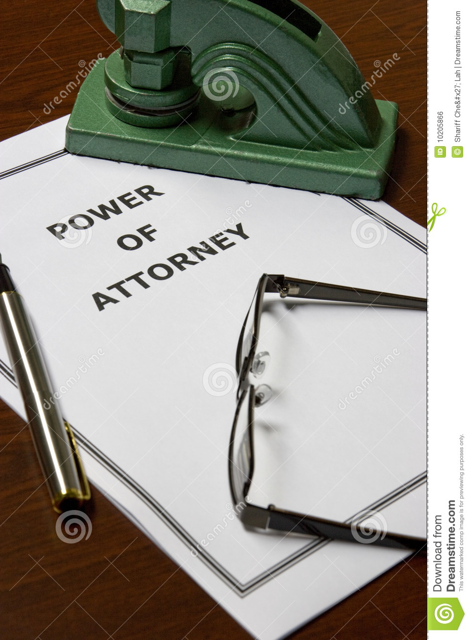 Power Of Attorney Royalty Free Stock Image   Image  10205866