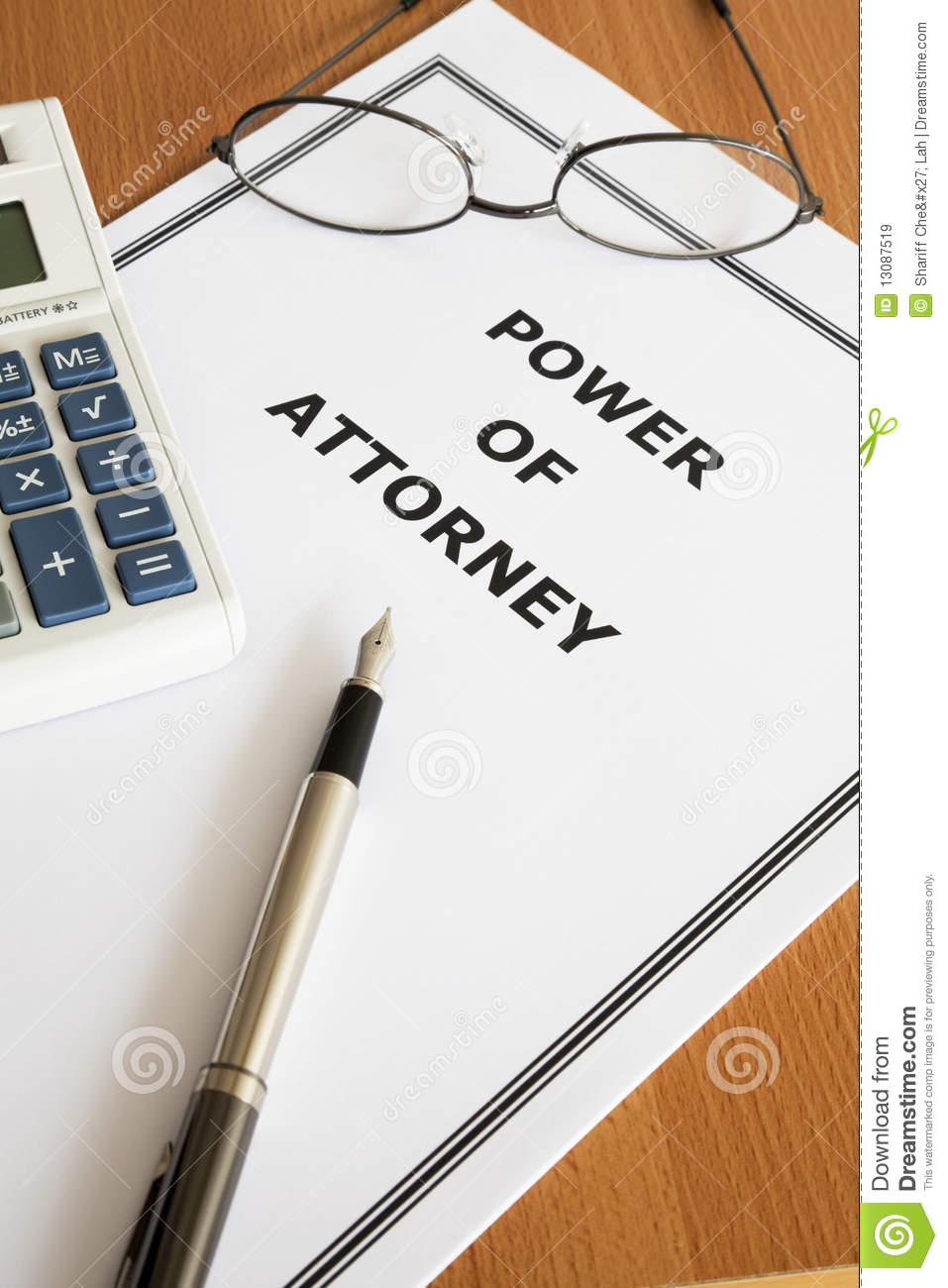 Power Of Attorney Royalty Free Stock Images   Image  13087519