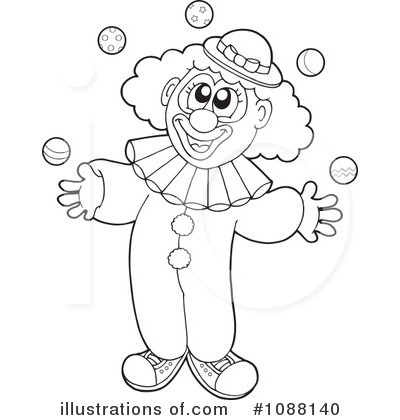 Royalty Free  Rf  Clown Clipart Illustration By Visekart   Stock