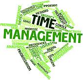 Student Time Management Clipart Word Cloud For Time Management