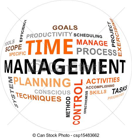 Time Management   A Word Cloud Of Time    Csp15483662   Search Clipart    