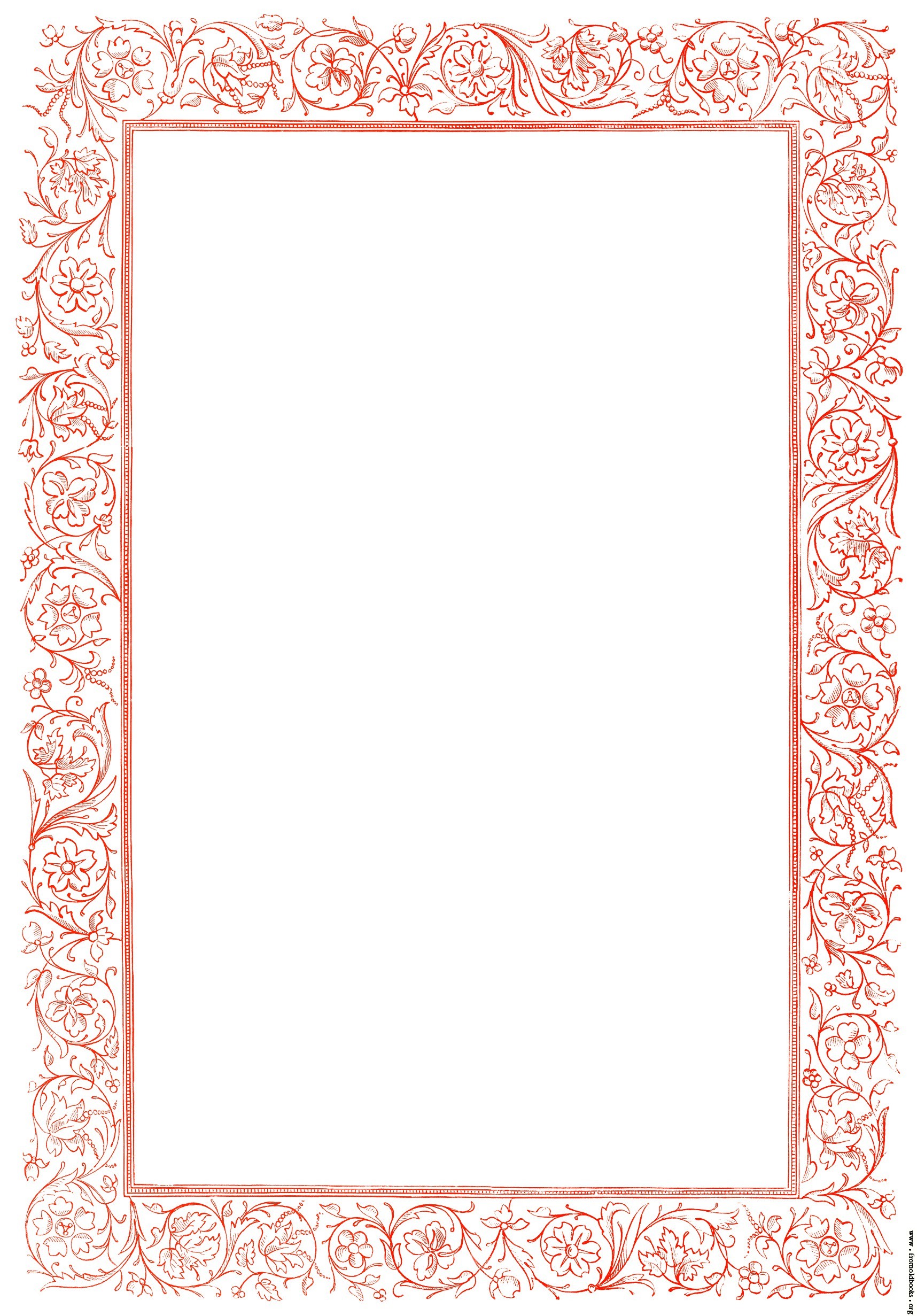 Writing Paper With Flower Borders Posted March 13 2015 By