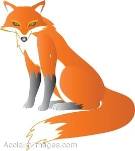 Clip Art Of A Red Fox