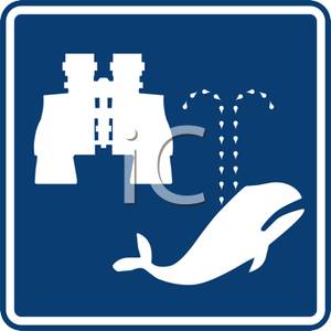 Clipart Picture  A Pair Of Binoculars For Whale Watching