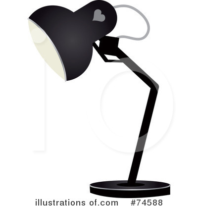 Desk Lamp Clipart  74588 By Melisende Vector   Royalty Free  Rf  Stock