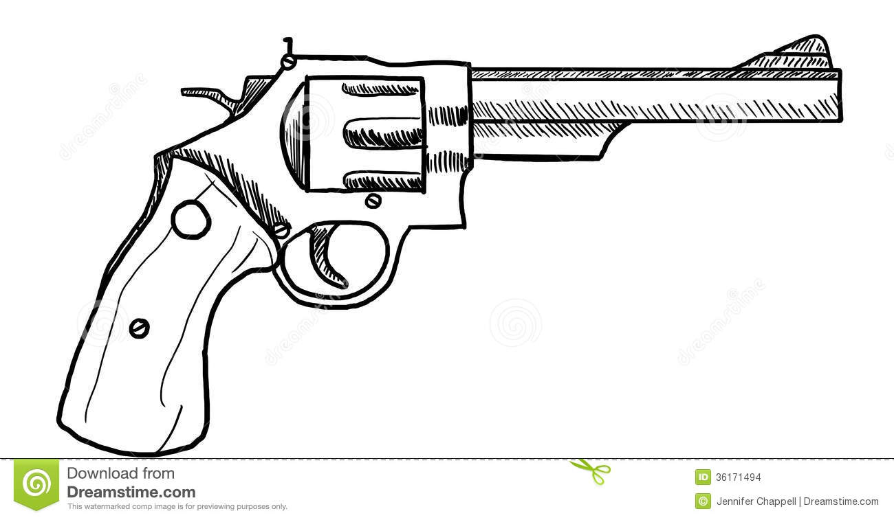 Dessin Clipart  Images Graphiques  D Une Arme   Feu Ou D Un Revolver