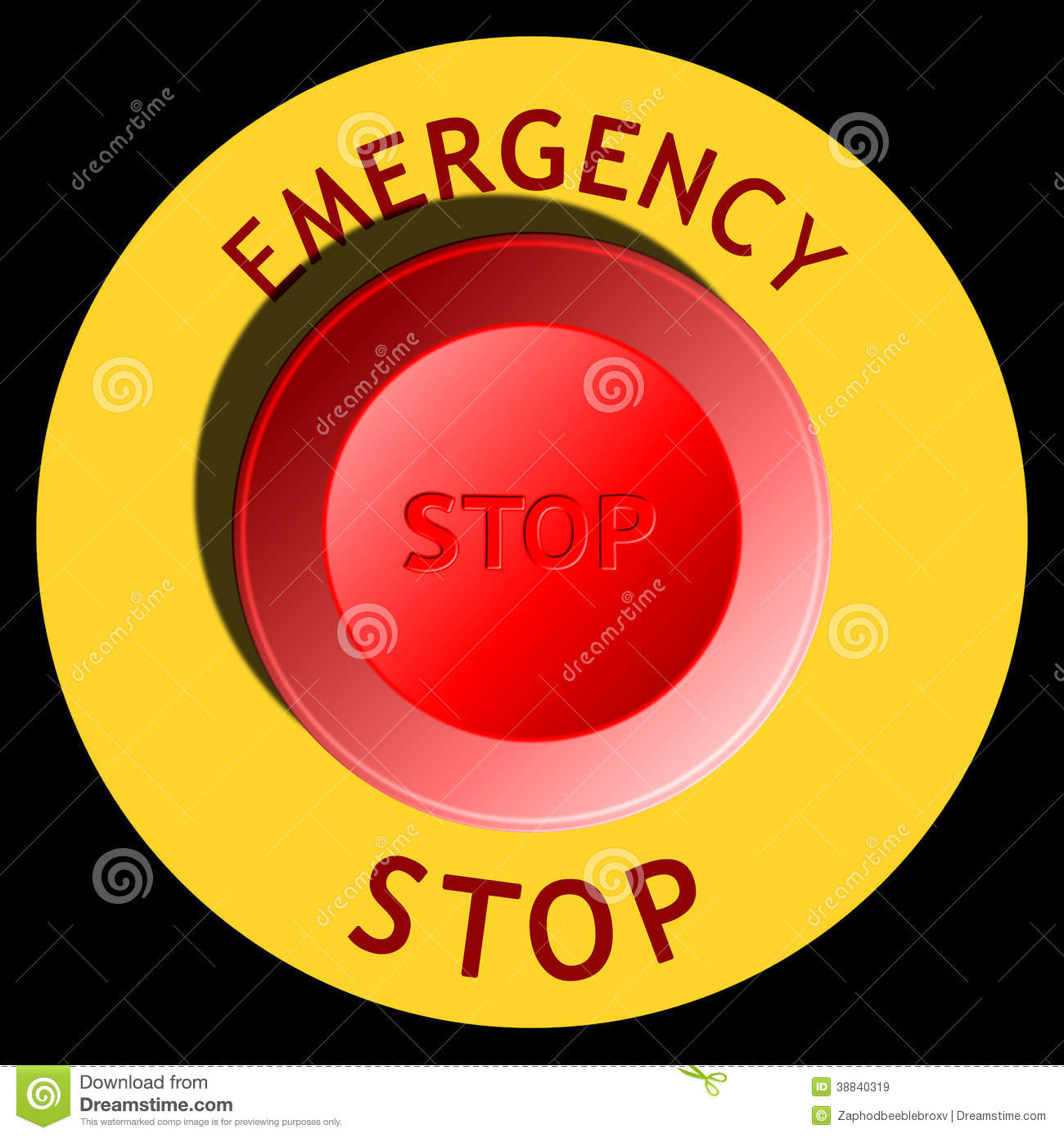 Emergency Stop Button Clipart