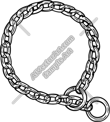 Es3chain01bw Clipart And Vectorart  Tools   Chains Vectorart And