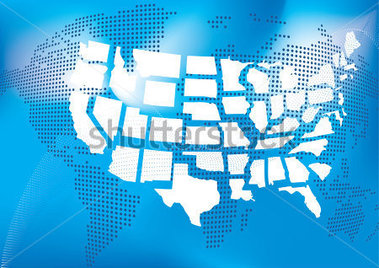 File Browse   Education   Usa Map With World Map In Dots In Background