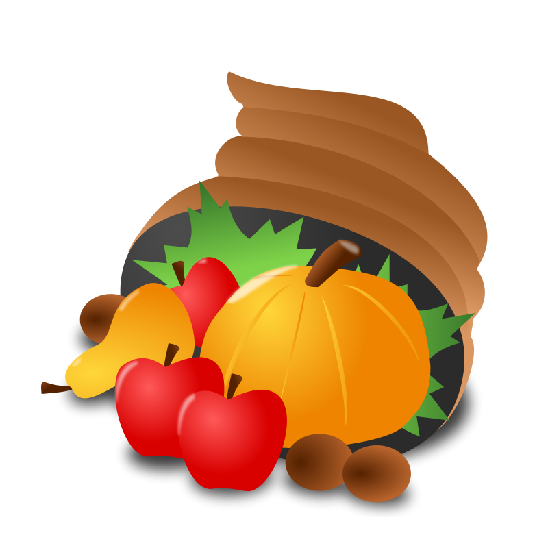 Free Thanksgiving Cornucopia Clip Art