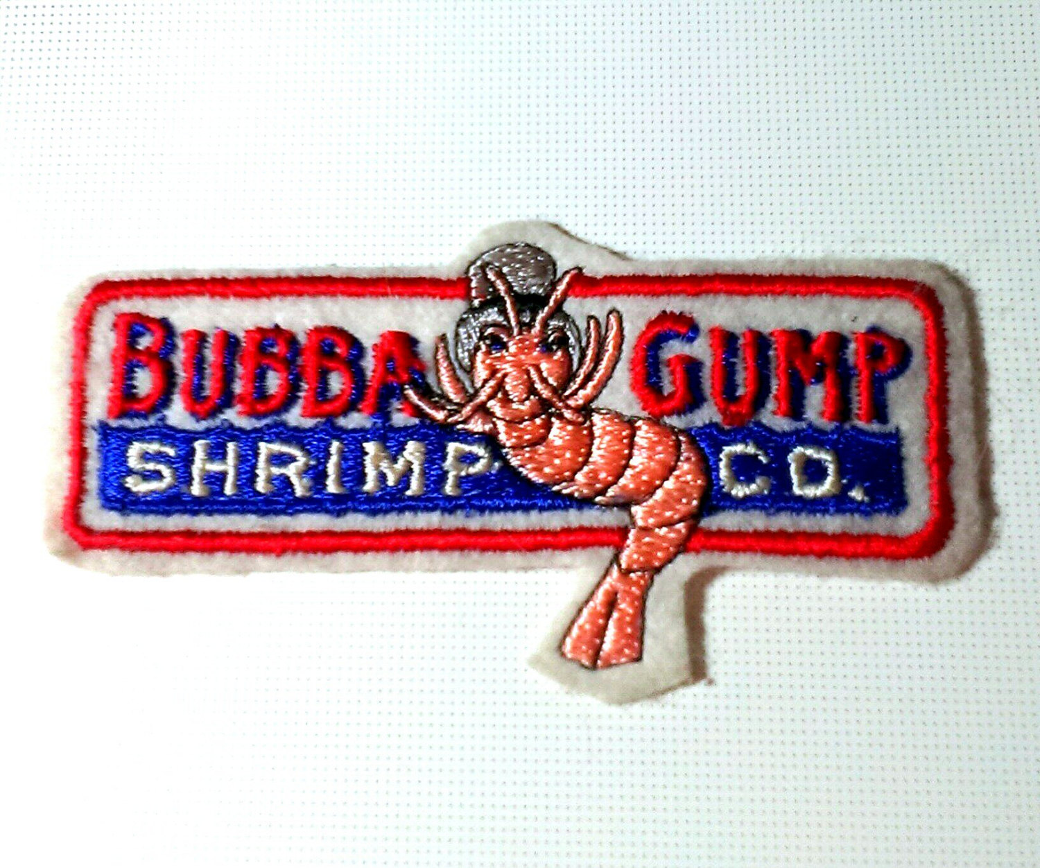 Gump Shrimp Company  Embroidered Iron On Patch Express Shipping