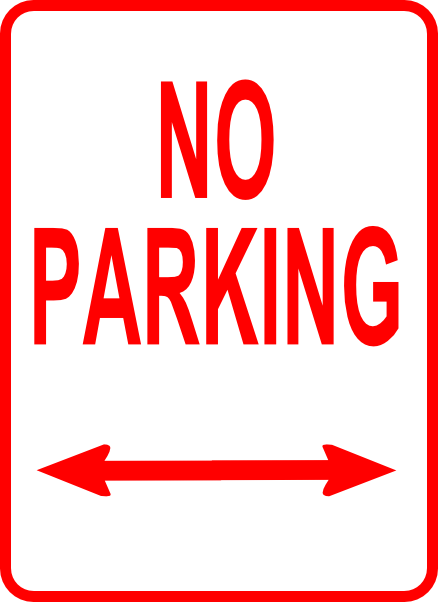 No Parking Sign Clip Art At Clker Com   Vector Clip Art Online    