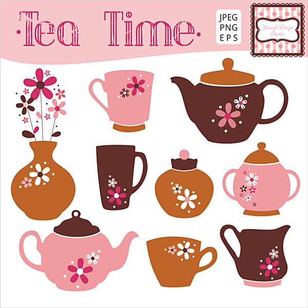 Product Review  Vintage China Clipart Set From Zboooh Design Studio