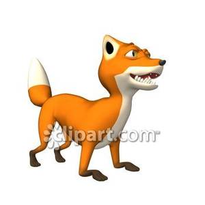 Red Fox Clip Art Cartoon Red Fox Royalty Free Clipart Picture 090121    