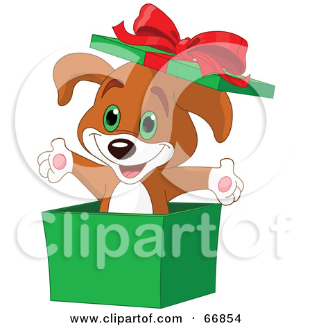 Royalty Free  Rf  Christmas Puppy Clipart Illustrations Vector