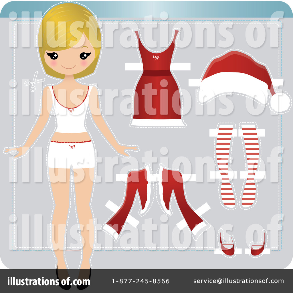 Royalty Free  Rf  Paper Doll Clipart Illustration By Melisende Vector