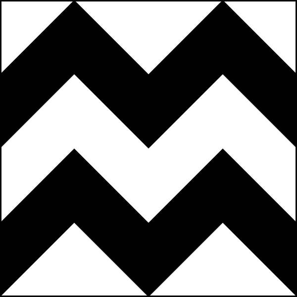 This Is A Zig Zag   The Stripes Are Not As Long Between The Angles And