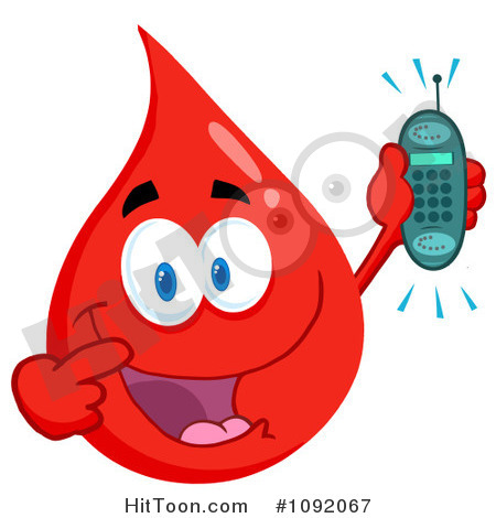 White Blood Cell Clipart Blood Guy Holding A Cell Phone