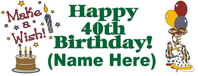 40th Birthday Clipart   Item 4   Vector Magz   Free Download Vector