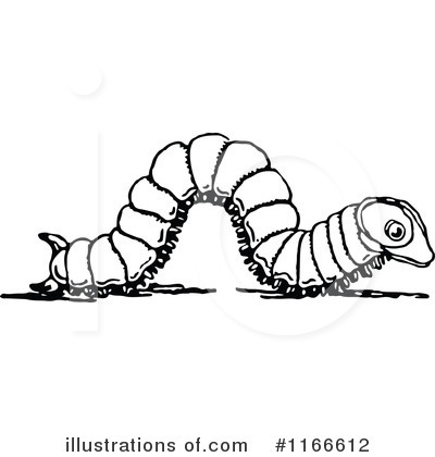 Clipart Illustration 1166612 Caterpillar Clipart Black And White