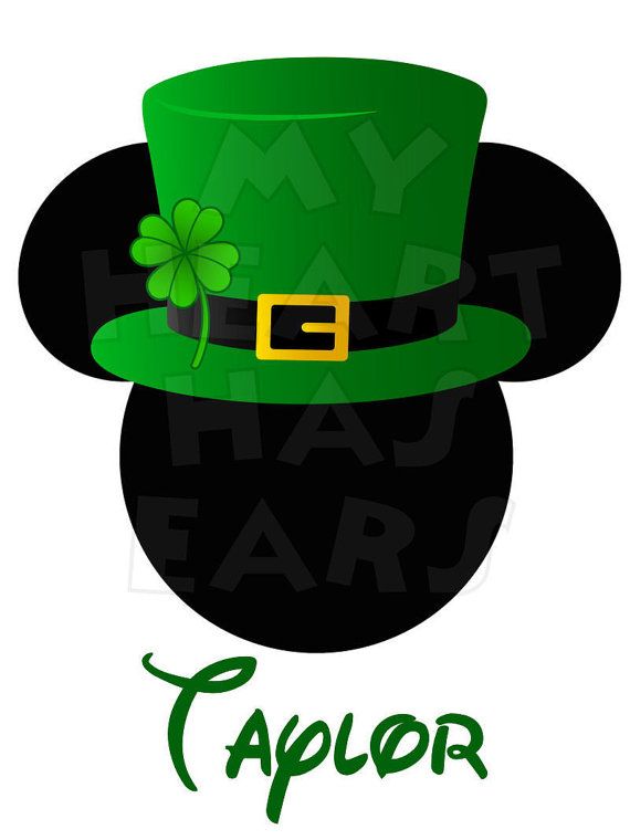 Diy Mickey Mouse In St  Patrick S Day By Myhearthasears  5 00