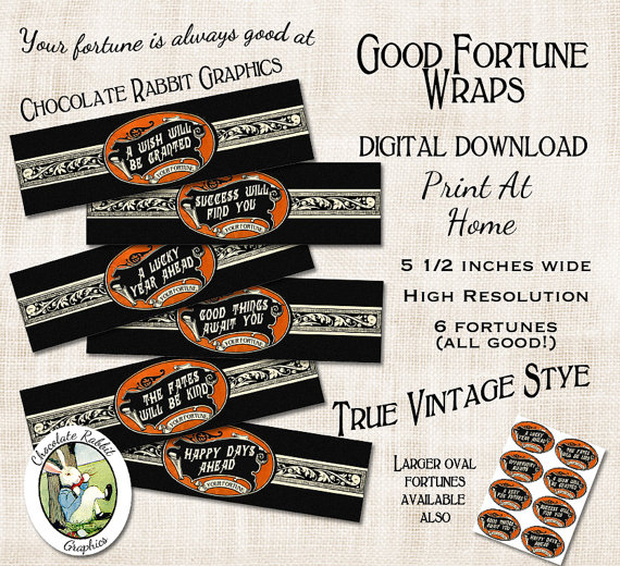 Fortune Teller Wraps Halloween Witch Printable Digital Download