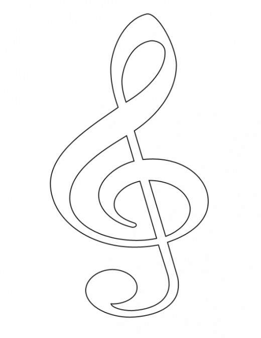 Free Clip Art Music Symbols   Treble Clef