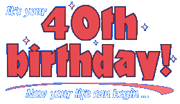 Free Funny 40th Birthday Clipart  1