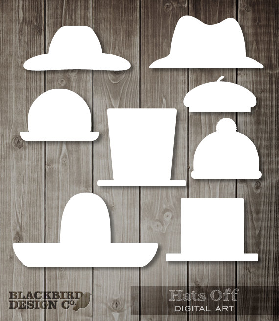 Hats Off Clipart Digital Clip Art Graphics By Blackbirdsdesigns
