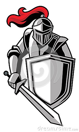 Knight With Shield Stock Photo   Image  34561970